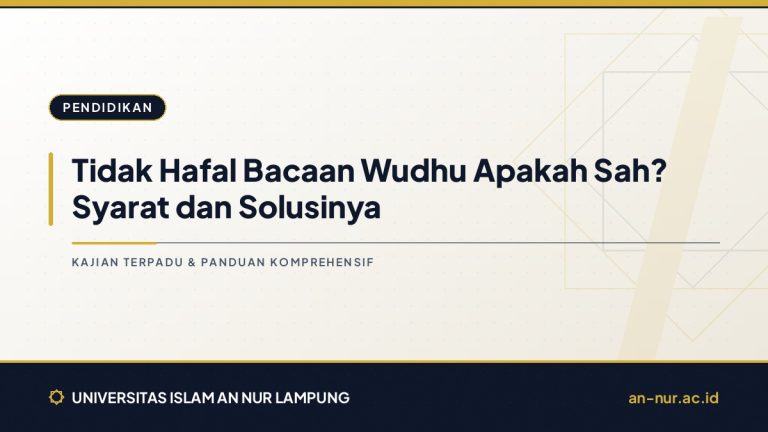 Tidak Hafal Bacaan Wudhu Apakah Sah? Syarat dan Solusinya