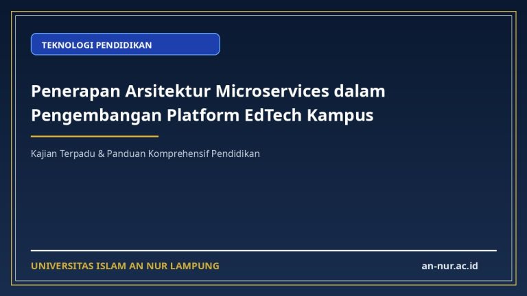 Penerapan Arsitektur Microservices dalam Pengembangan Platform EdTech Kampus