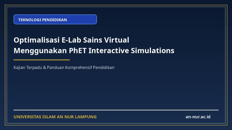 Optimalisasi E-Lab Sains Virtual Menggunakan PhET Interactive Simulations