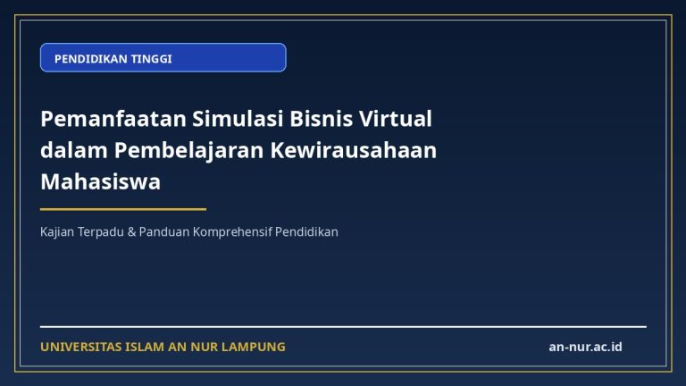 Pemanfaatan Simulasi Bisnis Virtual dalam Pembelajaran Kewirausahaan Mahasiswa