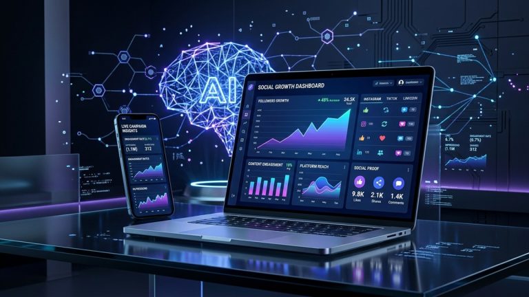Validasi Sosial di Era AI - Social Growth Dashboard